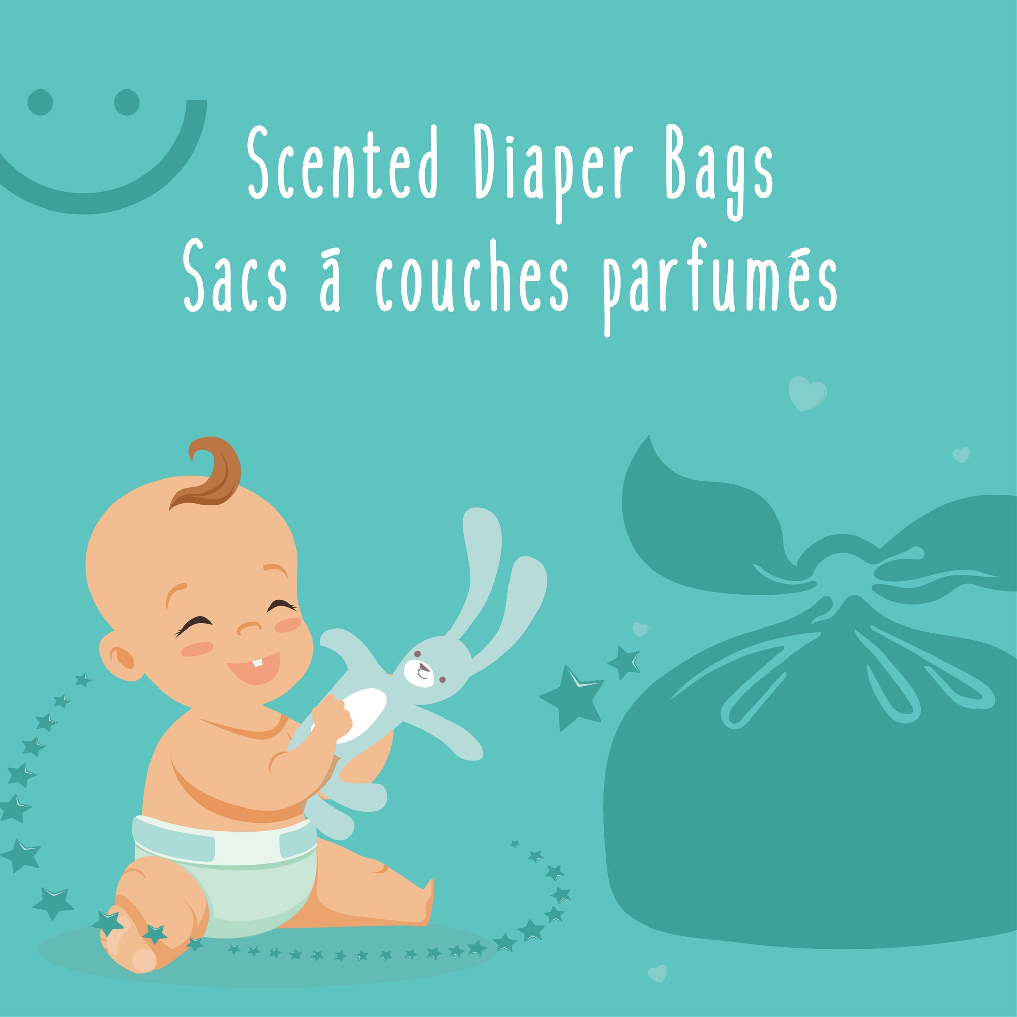 Disposable Scented Diaper Bags - 200 Count